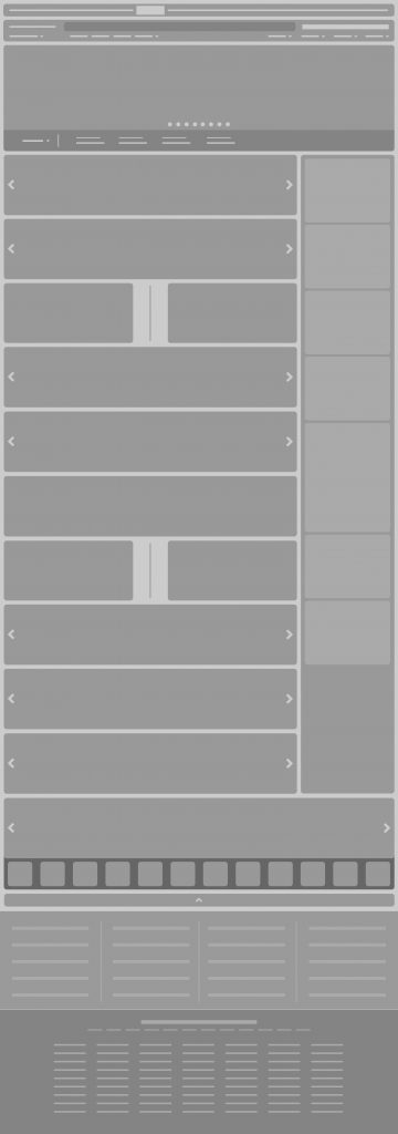 Current Amazon.com UX layout (wireframes)